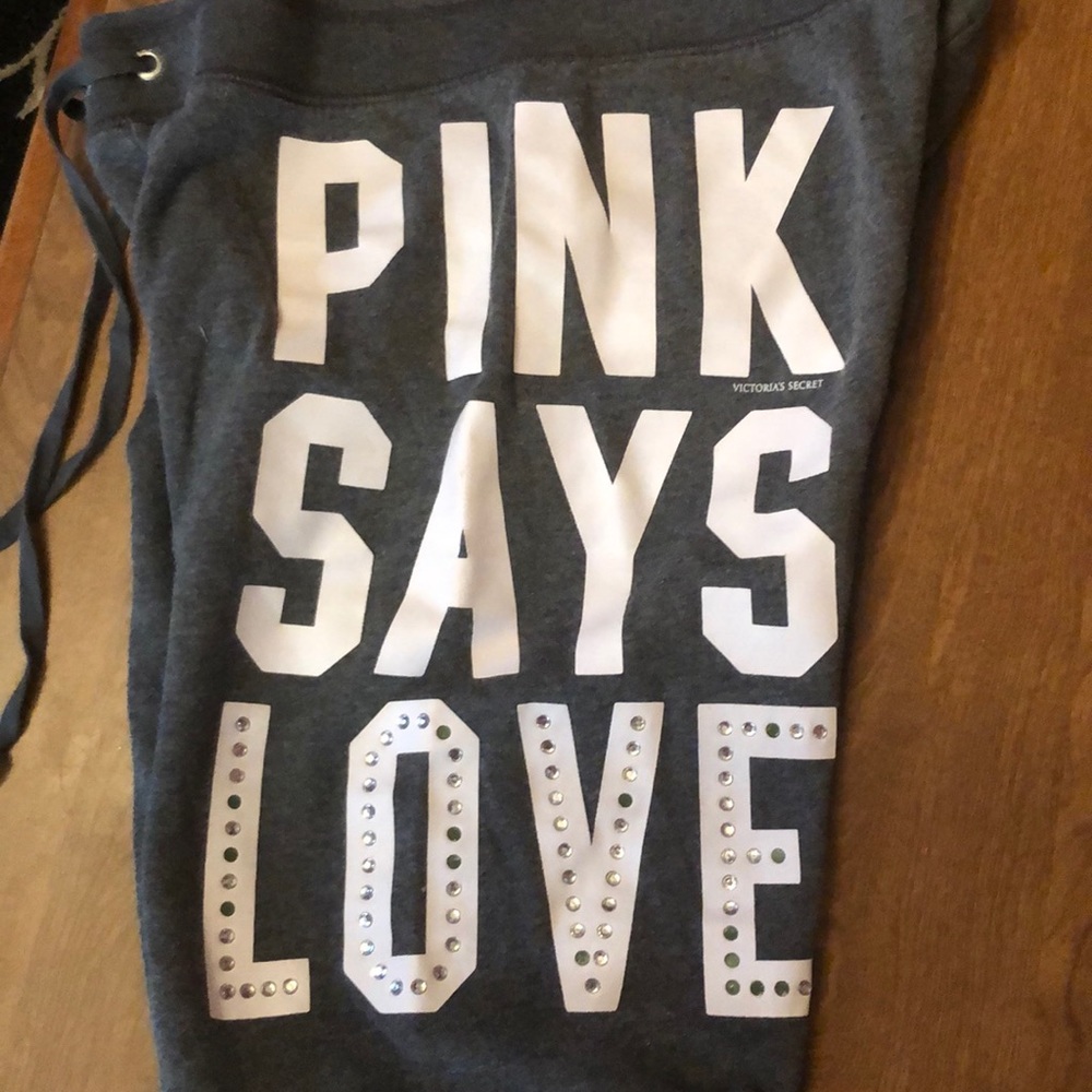 Pink Victoria’s Secret Capri sweatpants